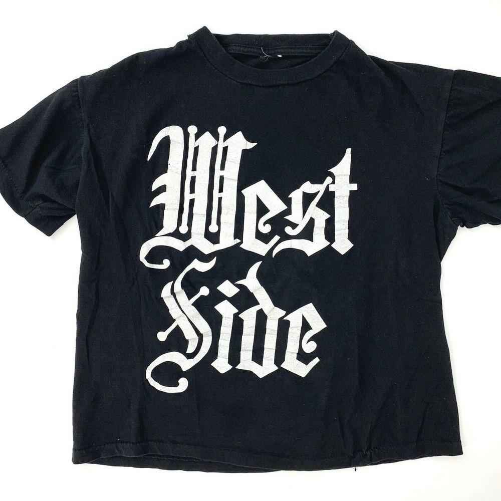 Vintage Single Stitch West Side Shirt‎ M Gangster Life Rap Hip Hop Cholo LA